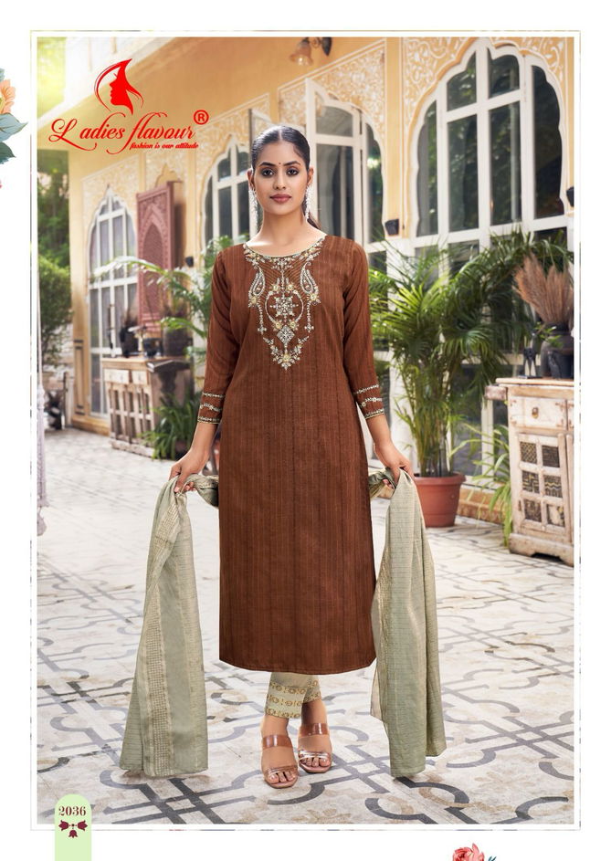 Parampara 2 By Ladies Flavour Embroidery Kurti With Bottom Dupatta Wholesale Shop In Surat